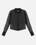 W Basics Transparent Shirt Black
