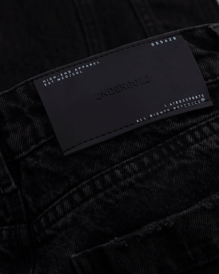 W Basics UNDERGOLD Panelled Wide Jeans Black