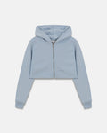 W Basics Undergold Zip Up Slim Fit Hoodie Light Blue