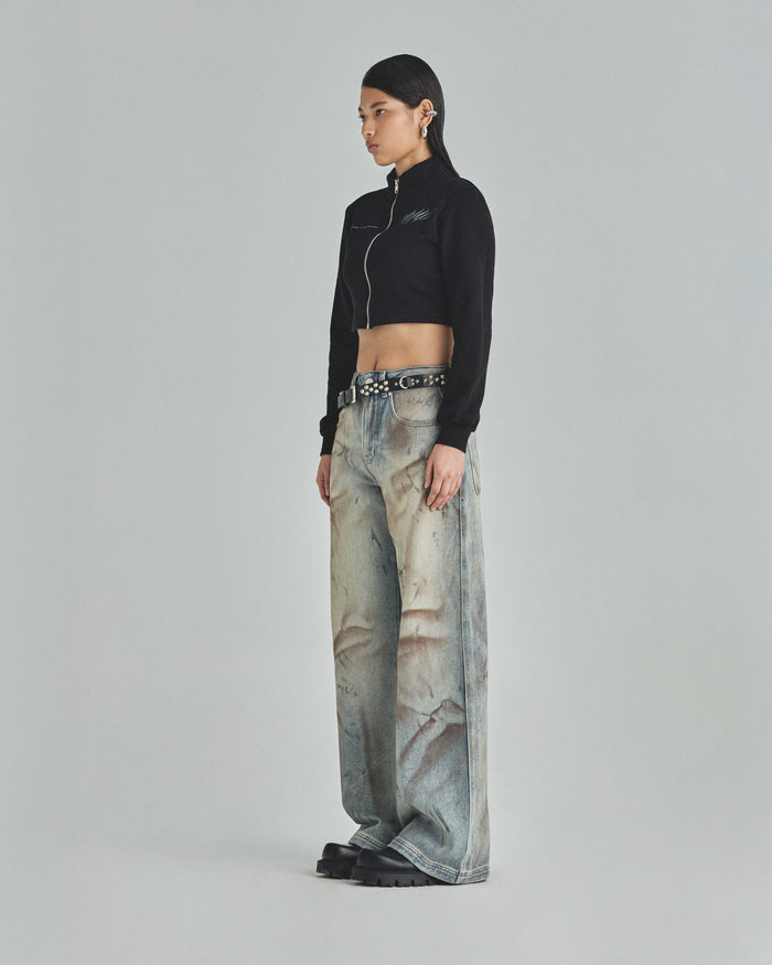 W Capsule UNDRGLD Wide Jeans Dirty Blue
