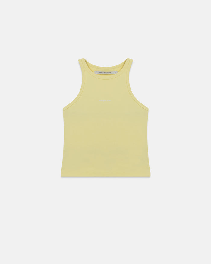 W Holy State 94 Halter Tank Top Yellow