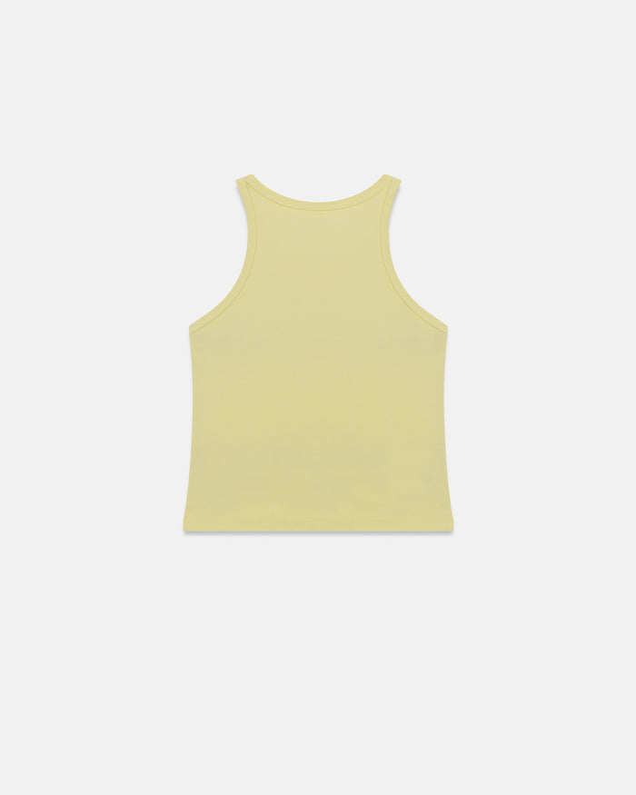 W Holy State 94 Halter Tank Top Yellow