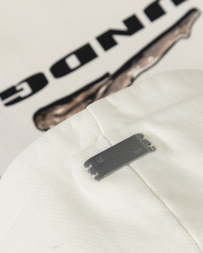 W Holy State Deco Boxy Fit Hoodie White