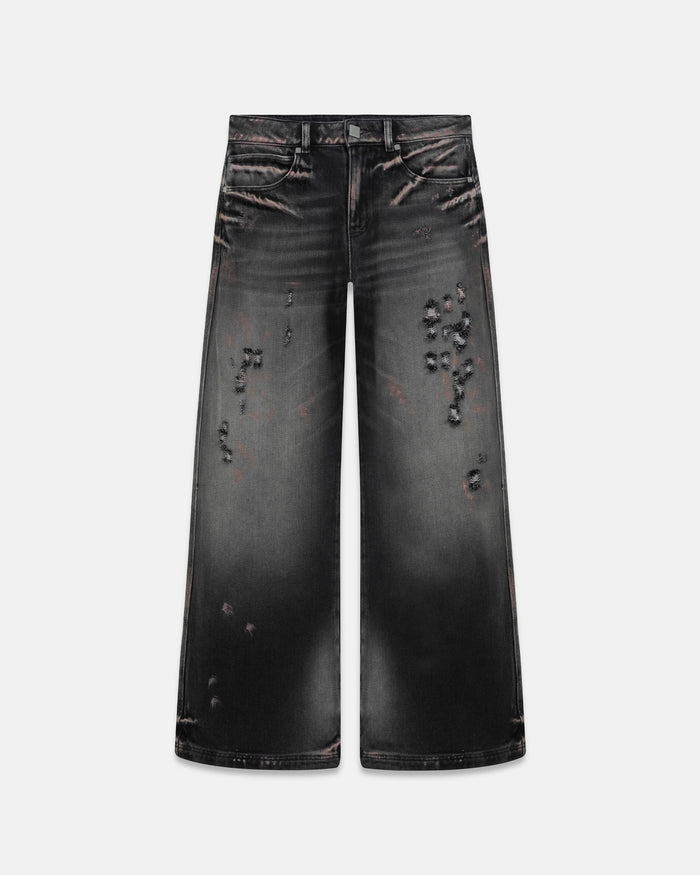 W Holy State U Wide Jeans Ash Black