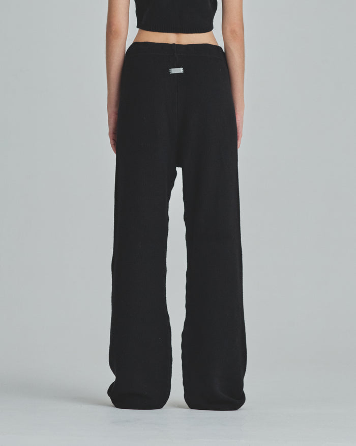W Holy State Undergold Studio Knit Straightpants Black