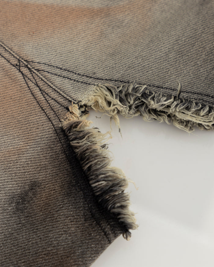 W Holy State UNDGLD Split Knee Wide Jeans Mechanic Gray