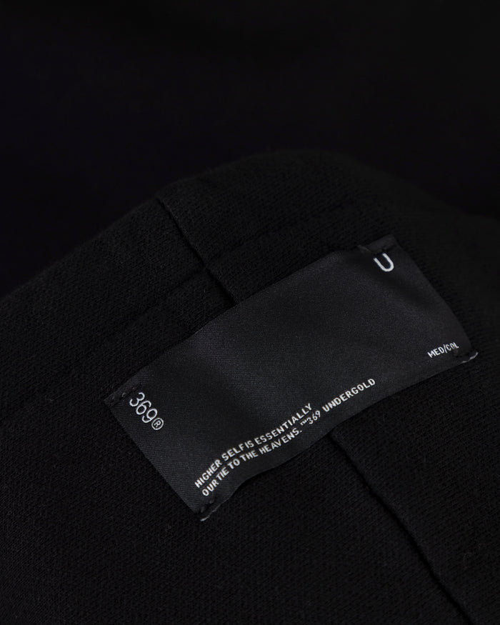 W Line Basic Boxy Fit Hoodie Black