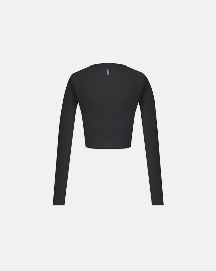 W Line Basic Long Sleeve Tshirt Black