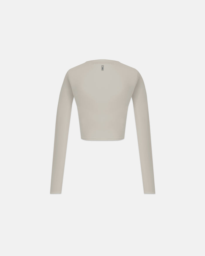W Line Basic Long Sleeve Tshirt Light Gray