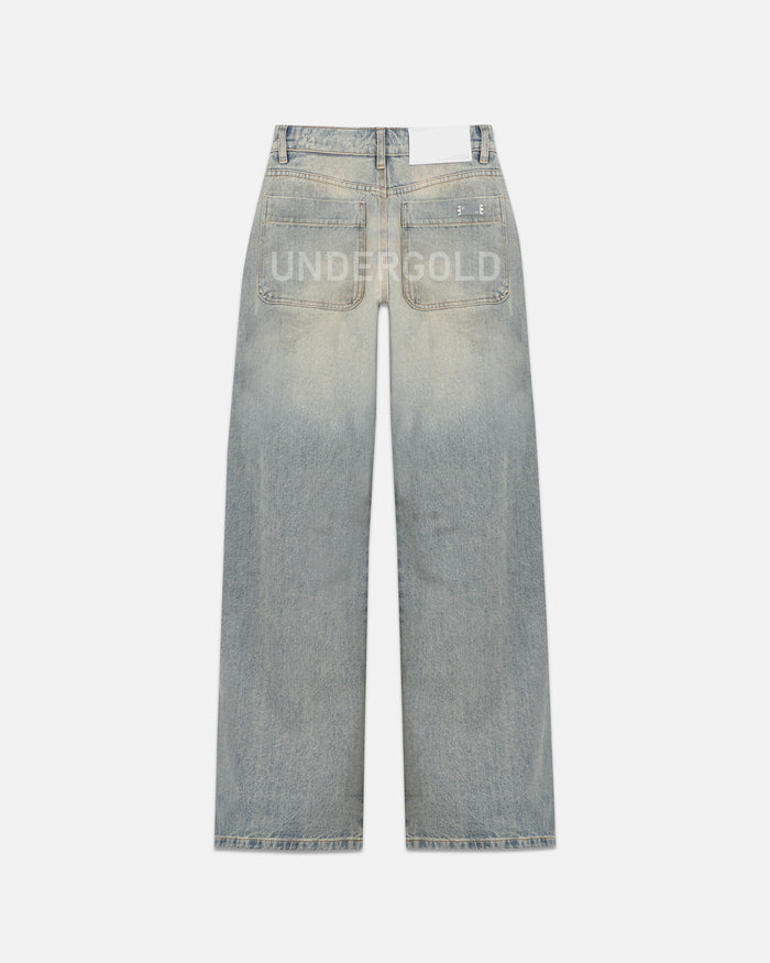 W Line Basic Wide Jeans Dirty Blue