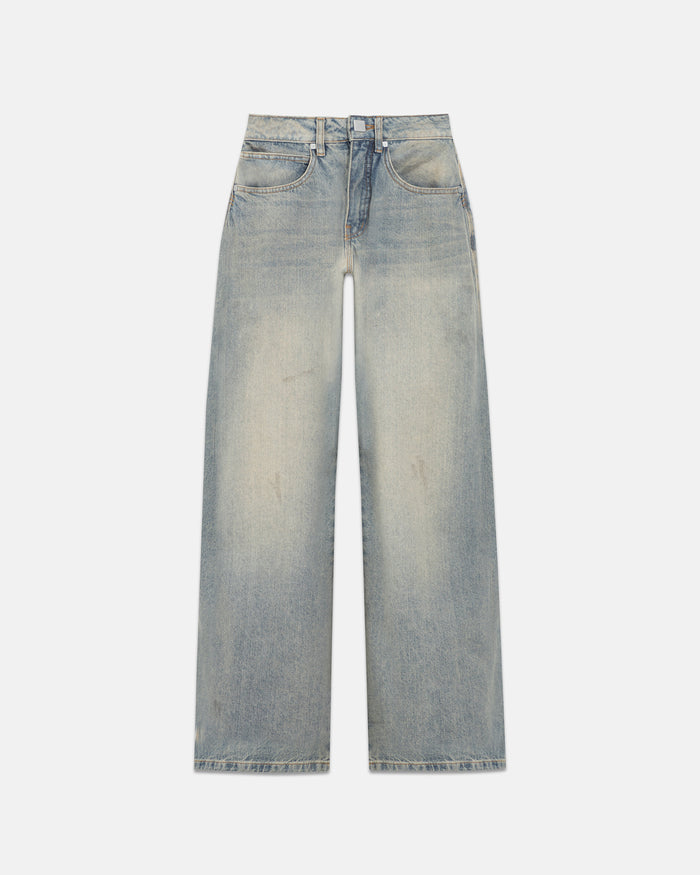 W Line Basic Wide Jeans Dirty Blue