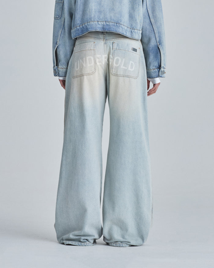 W Line Basic Wide Jeans Light Blue