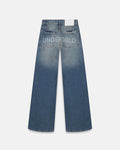 W Line Basic Wide Jeans Mid Blue
