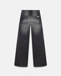 W Line Basic Wide Jeans Washed Black