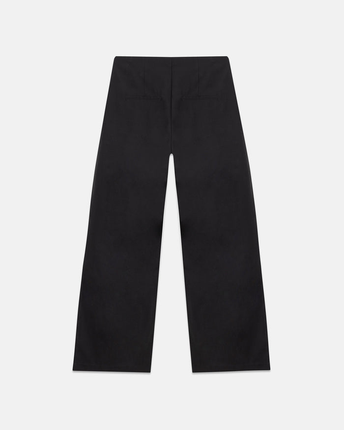 W Line Basic Wide Trousers Black