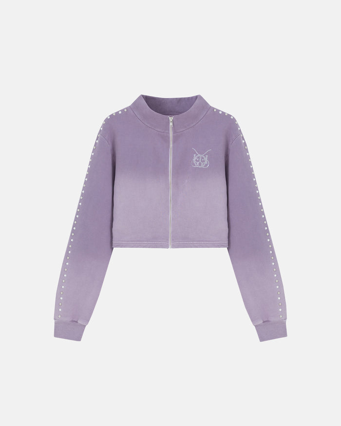 W Santa Union "Unión" Zip Up Turtleneck Purple
