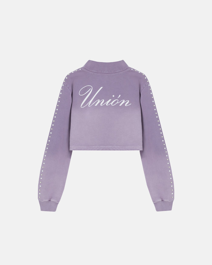 W Santa Union "Unión" Zip Up Turtleneck Purple