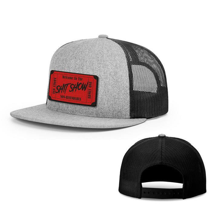 Snapback Flatbill / Heather and Black / One Size