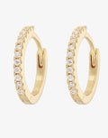 Emilia White Hoop Earrings - Medium - Simply Beach UK