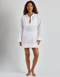 Lauren Ralph Lauren Wide Cuff Tunic Cover Up - White - Simply Beach UK