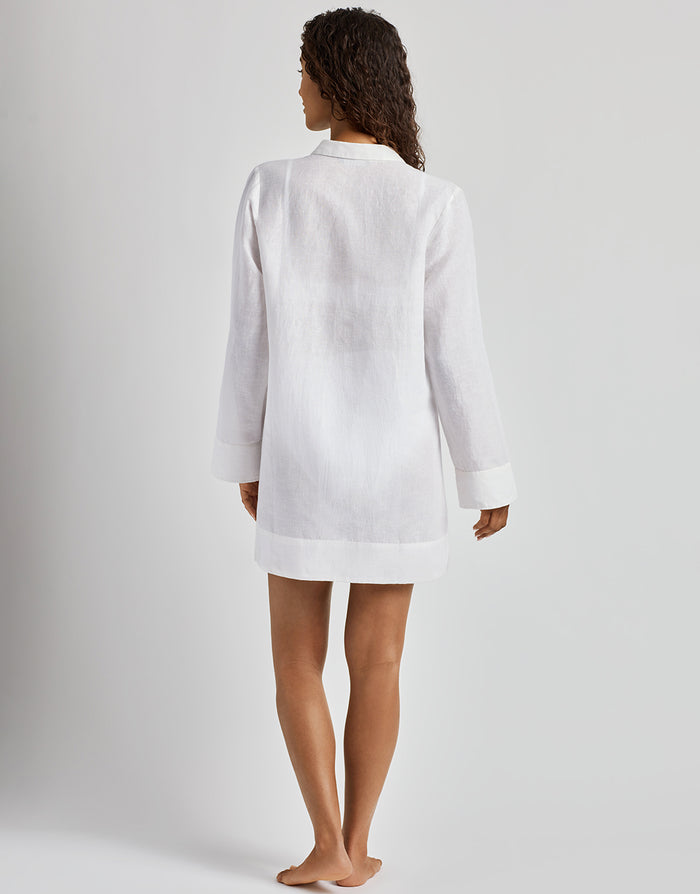 Lauren Ralph Lauren Wide Cuff Tunic Cover Up - White - Simply Beach UK