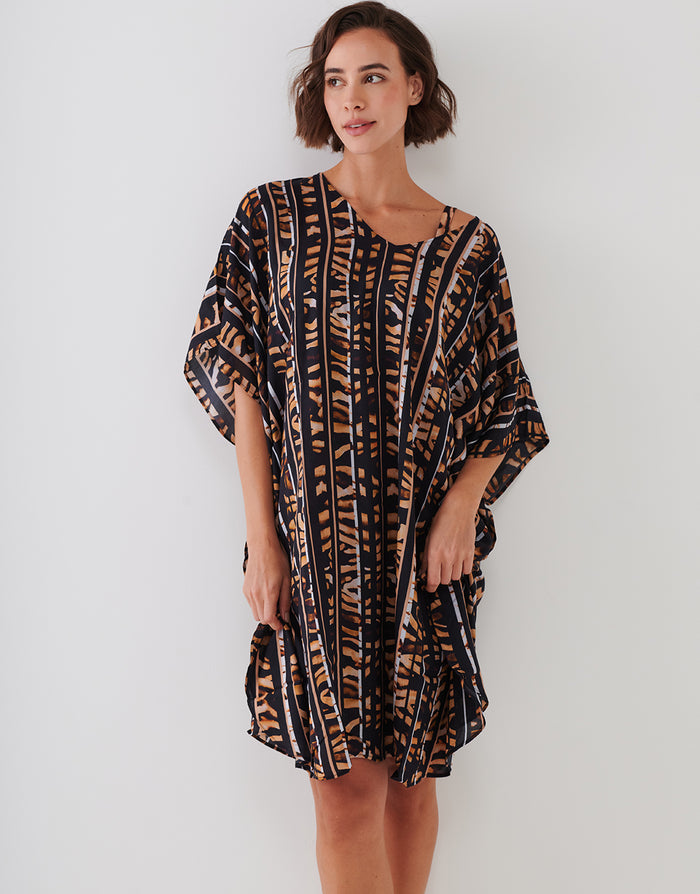 Charmline Wild Noblesse Tunic - Black Nougat - Simply Beach UK