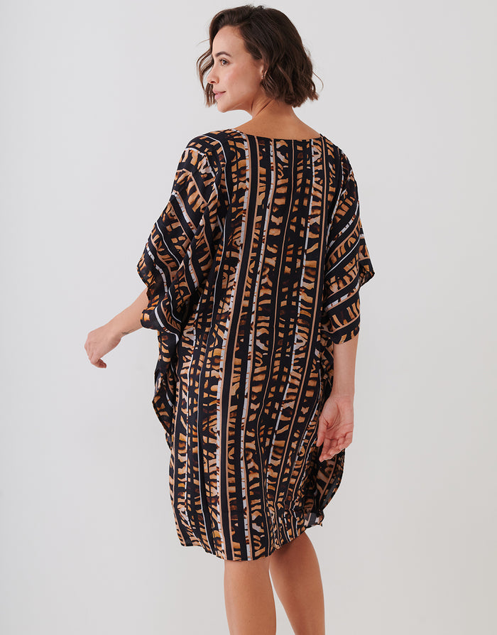 Charmline Wild Noblesse Tunic - Black Nougat - Simply Beach UK