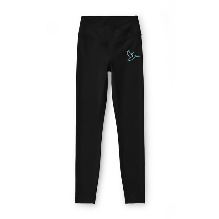 Women’s Luxe Leggings — Minimal Teal Dove Yoga Leggings