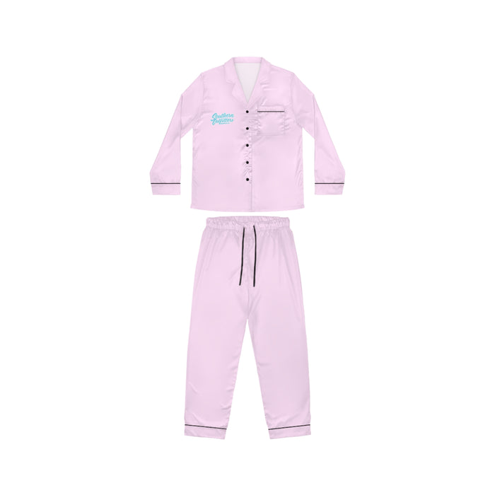 Women's Pink Satin Pajama Set – Luxe Soft Sleepwear