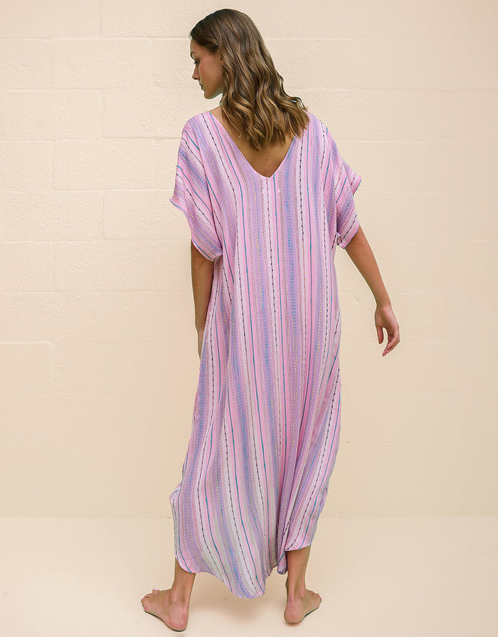 Pitusa Yin-Yang Kaftan - Pink - Simply Beach UK